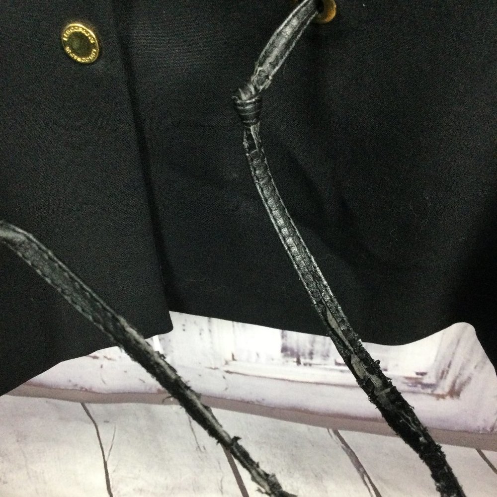 Les Copains Black Wool Blend Blazer Jacket 46 10 - Picture 8 of 12